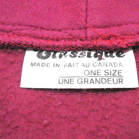 Men's Pullover Sweater. Solid Color in Wine Burgundy. Quarter Zip - Picture 6 of 8